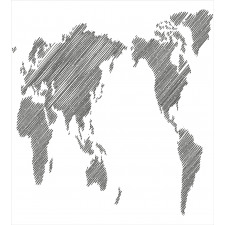 Sketchy Continents Duvet Cover Set