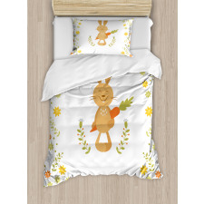 Smiling Rabbit Summer Duvet Cover Set