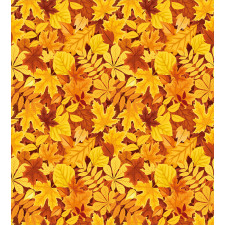 Shady Fall Oak Maple Leaf Duvet Cover Set