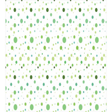 Green Toned Polka Dots Duvet Cover Set