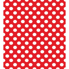 Pop Art White Polka Dots Duvet Cover Set