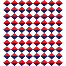 Red Half Triangles Duvet Cover Set