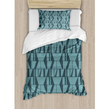 Modern Squares Triangles Duvet Cover Set