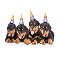 Birthday Dogs Hats Duvet Cover Set