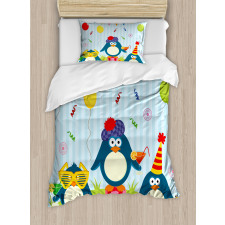 Birthday Penguin Duvet Cover Set