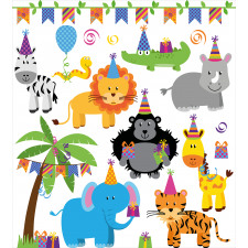 Wild Animals Birthday Duvet Cover Set