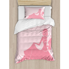 Pink Wedding Dress Duvet Cover Set