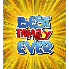 Best Family Ever Words Duvet Cover Set