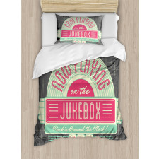 Retro 50s Music Box Duvet Cover Set