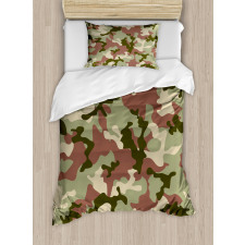 Pattern in Forest Colors Duvet Cover Set