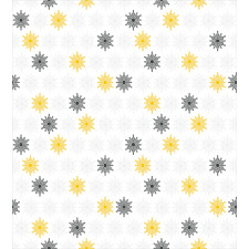 Sun Flowers Dots Duvet Cover Set