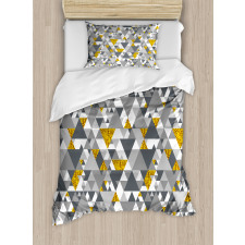 Zig Zag Triangles Duvet Cover Set