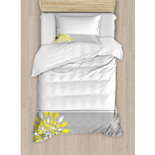 Border with Flowers Duvet Cover Set