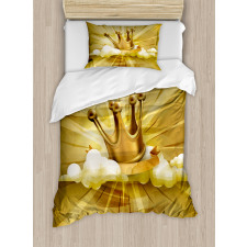 Fairytale Crown and Clouds Duvet Cover Set
