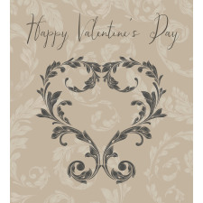 Valentine's Day Taupe Duvet Cover Set