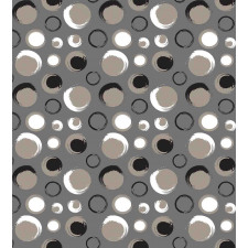 Dots Brushstrokes Grunge Duvet Cover Set