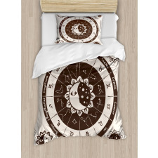 Zodiac Sun Moon Duvet Cover Set