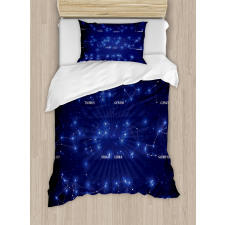 Astrology Stars Duvet Cover Set