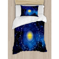 Zodiac Circle Sun Duvet Cover Set