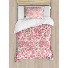 Vintage Roses Feminine Duvet Cover Set