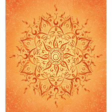 Orange Mandala Duvet Cover Set