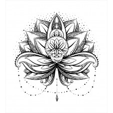 Ornamental Lotus Sketch Duvet Cover Set