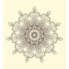 Oriental Lace Motif Pattern Duvet Cover Set