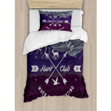 Grunge Emblem Duvet Cover Set