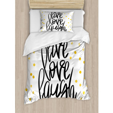 Phrase Dots Duvet Cover Set