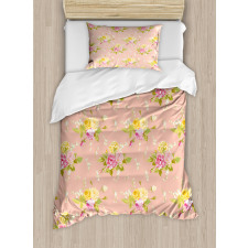 Bridal Roses Old Duvet Cover Set