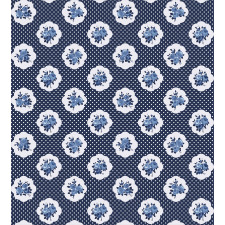 Motifs Dots Flowers Duvet Cover Set