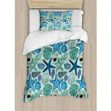 Tropical Shells Duvet Cover Set