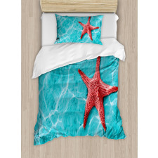 Vivid Blue Water Duvet Cover Set