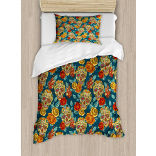 Diamond Eyes Roses Duvet Cover Set