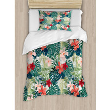 Nature Crepe Ginger Flower Duvet Cover Set