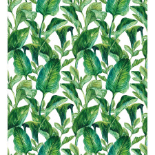 Watercolored Banana Tree Duvet Cover Set