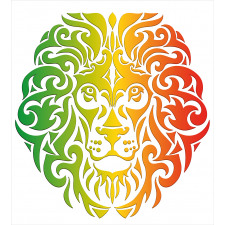 Colorful Lion Portrait Duvet Cover Set