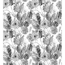 Boho Style Botanical Duvet Cover Set