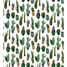 Spiked Cacti Pots Art Duvet Cover Set