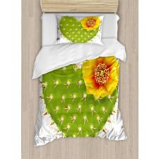 Thorny Opuntia Heart Duvet Cover Set