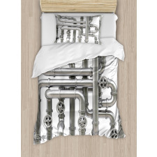 Maze of Pipes Duvet Cover Set