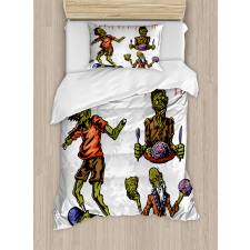 Man Eating Brain Duvet Cover Set