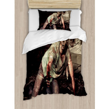 Scary Bloody Man Duvet Cover Set