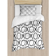 Doodles Monochrome Style Duvet Cover Set