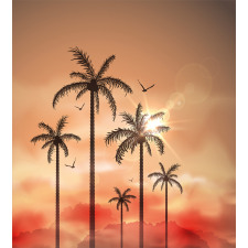Palms Dramatic Sky Duvet Cover Set
