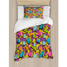 Funky Geometric Style Duvet Cover Set