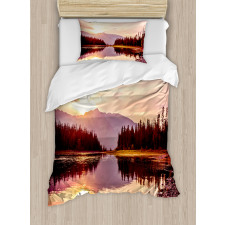 Jackson Lake in USA Duvet Cover Set