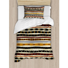 Trippy Geometric Figures Duvet Cover Set