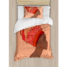 Young Girl Turban Duvet Cover Set