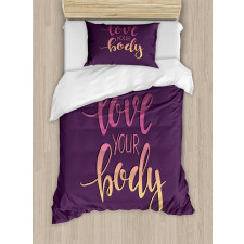 Love Your Body Positive Duvet Cover Set